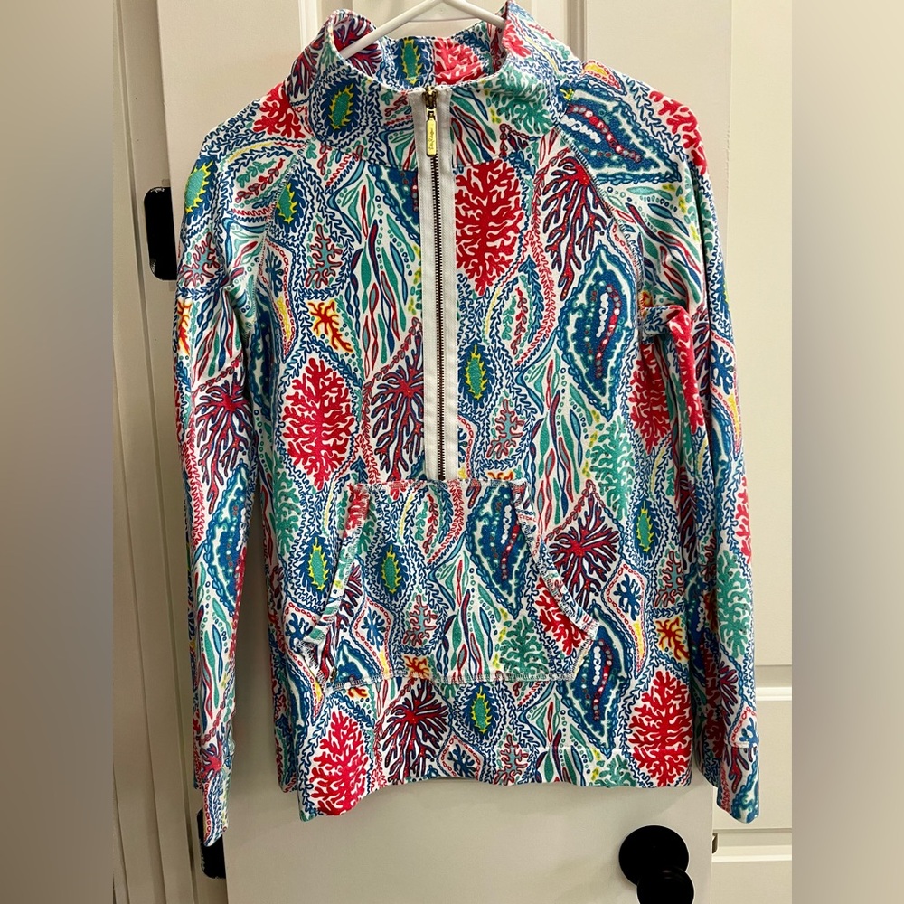 Lilly Pulitzer “Let Minnow” Skipper Popover size small
